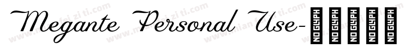 Megante Personal Use字体转换